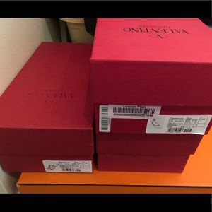 Empty Valentino Shoe Boxes